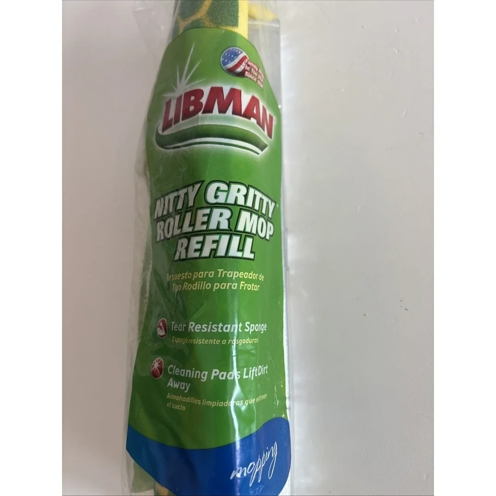 Libman Nitty Gritty Roller Sponge Mop Refill‎ 1 #02011 New